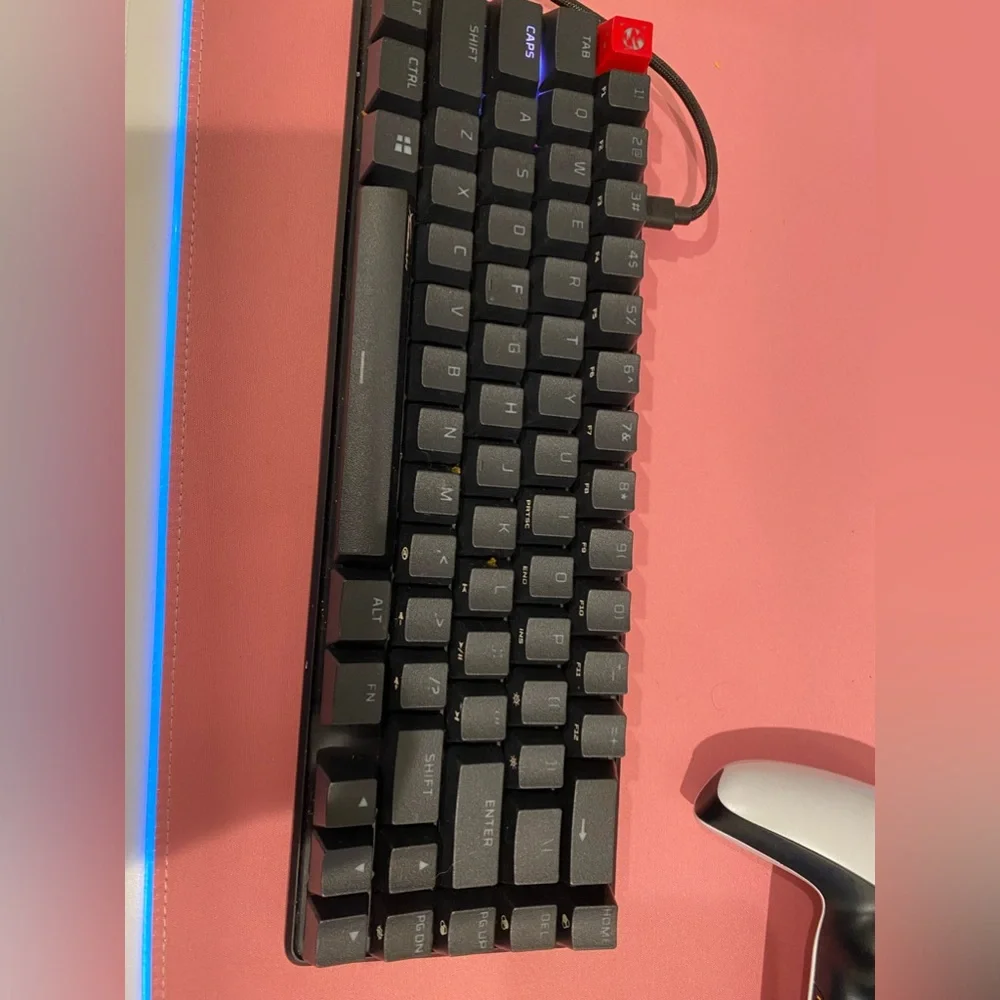 Black gaming keyboard
